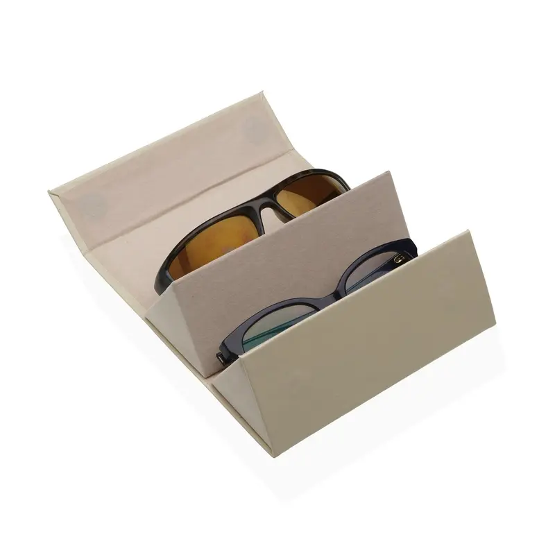 FUNDA GAFAS DOBLE BEIGE
