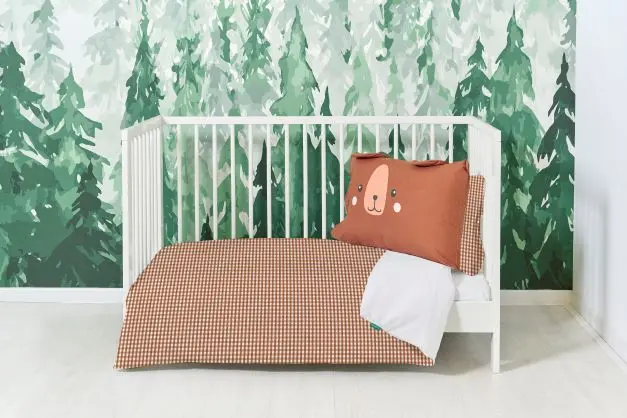 Funda nórdica Bebé Vichy Marrón