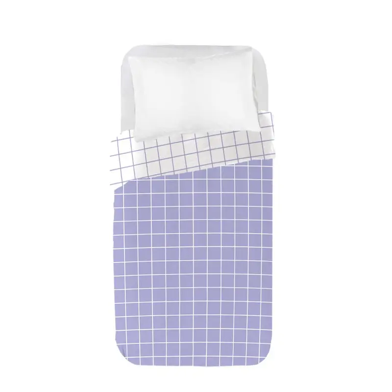 Funda nórdica Infantil Reversible Cuadro Lavanda