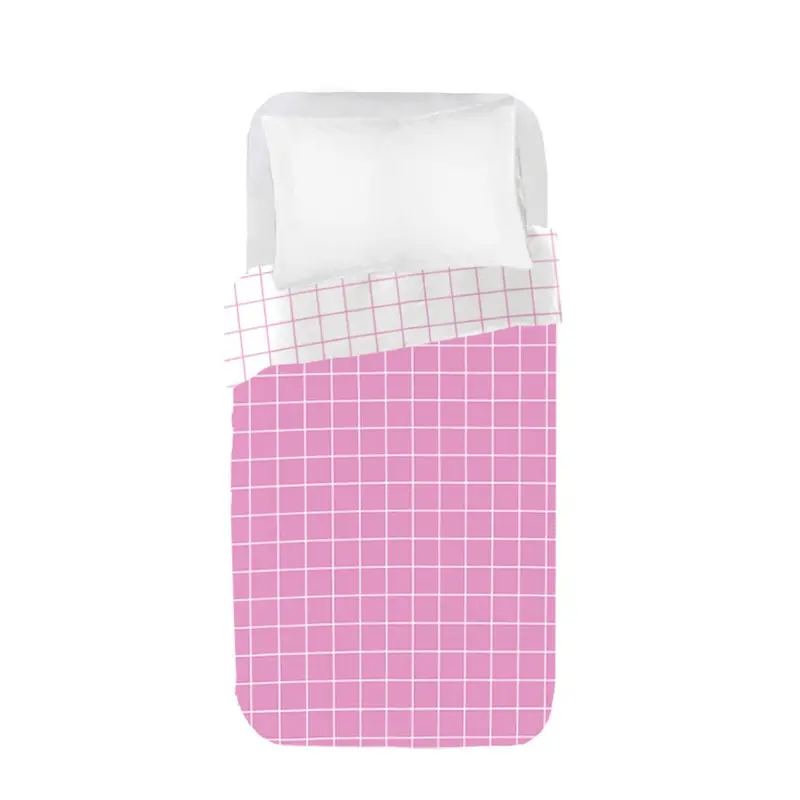 Funda nórdica Infantil Reversible Cuadro Rosa