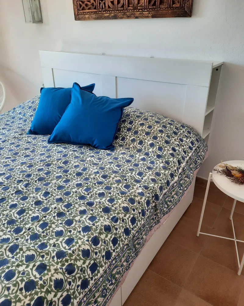 Funda Nórdica Kavya azul y verde