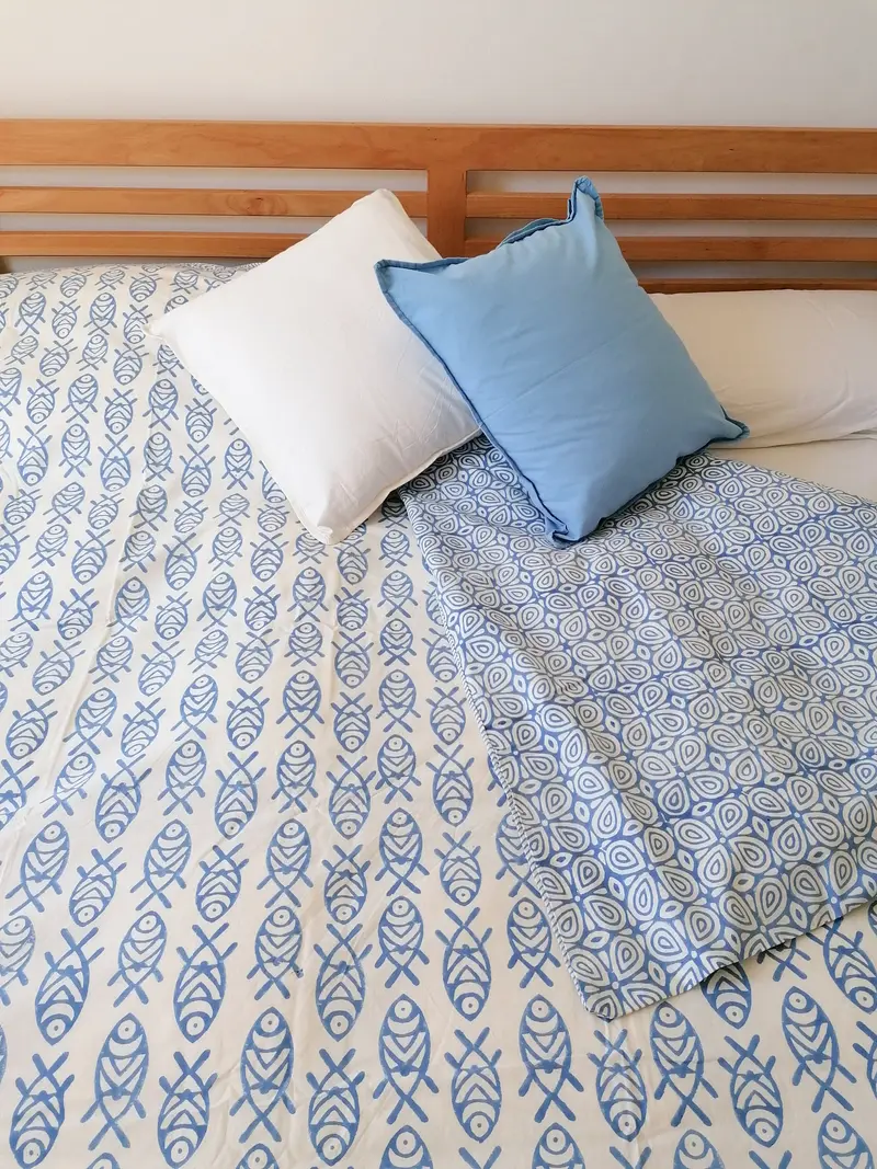 Funda Nórdica Mira y Tiaré Azul