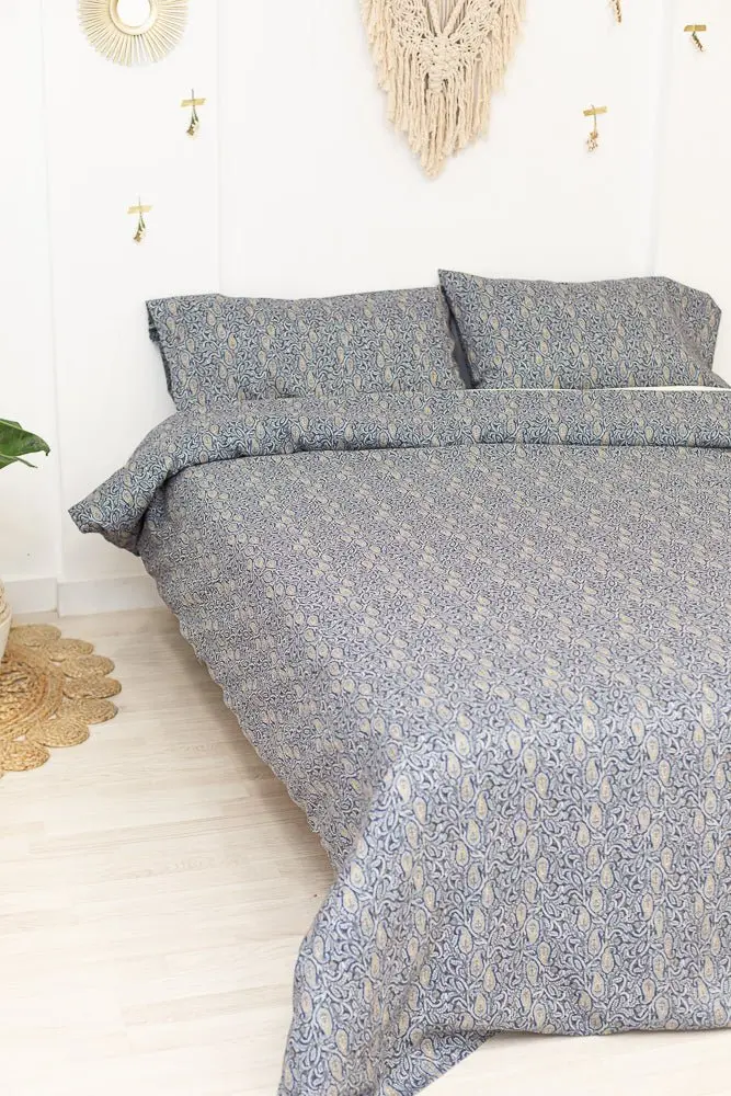 Funda nórdica Paisley Azul