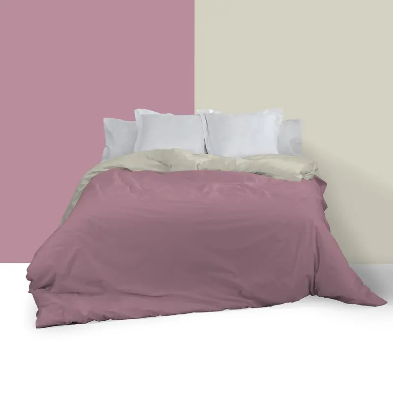Funda nórdica reversible cuarzo-piedra
