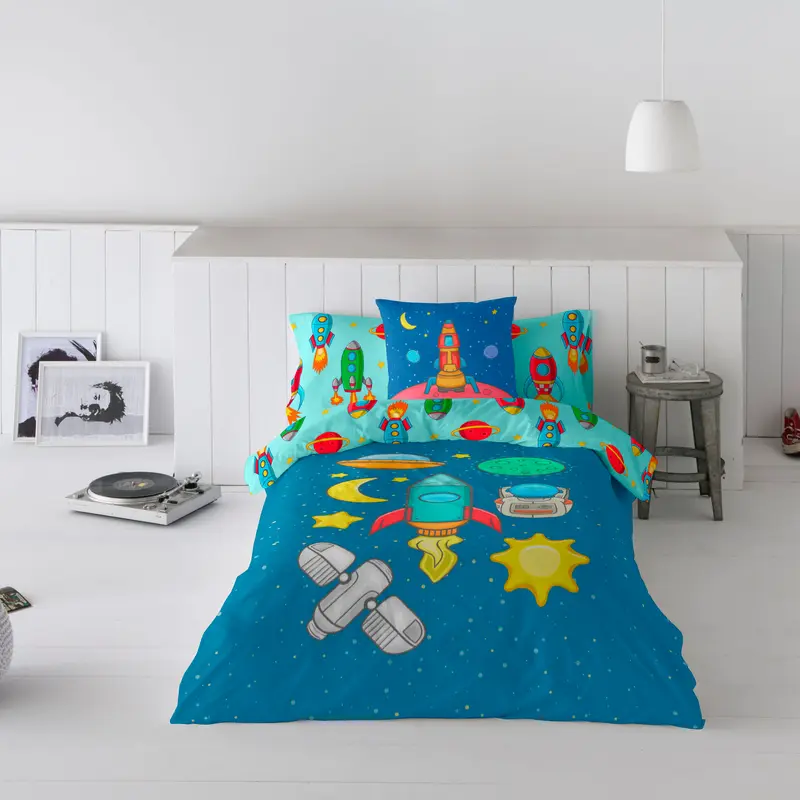 FUNDA NÓRDICA REVERSIBLE ESTAMPADA INFANTIL GALA 100% ALGODÓN