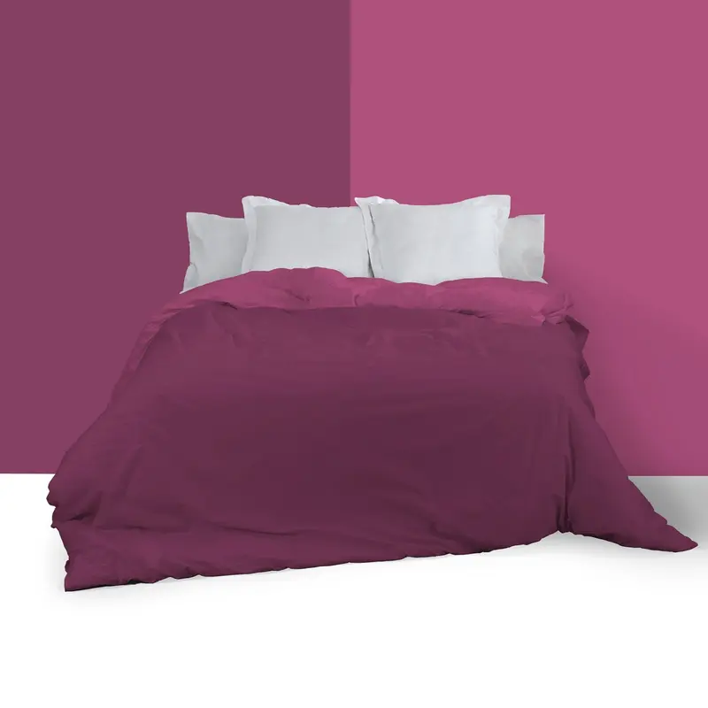 Funda nórdica reversible morado-fucsia