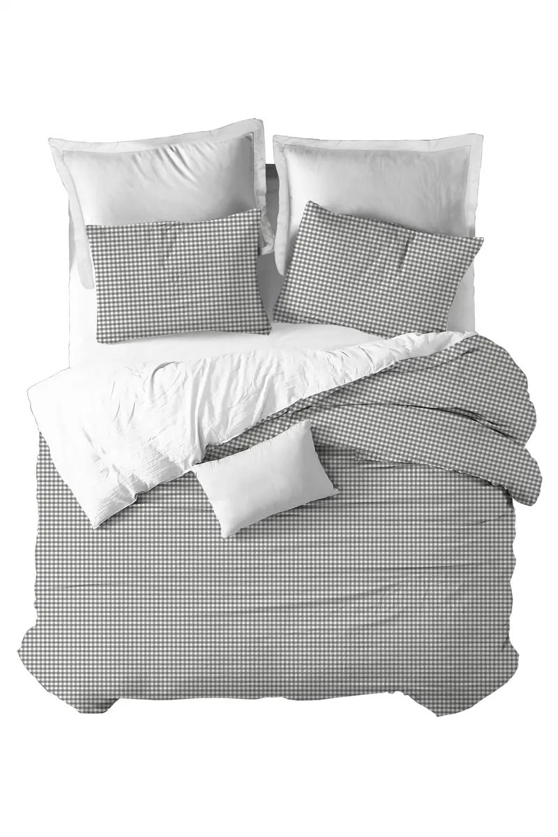 Funda nórdica Vichy Gris