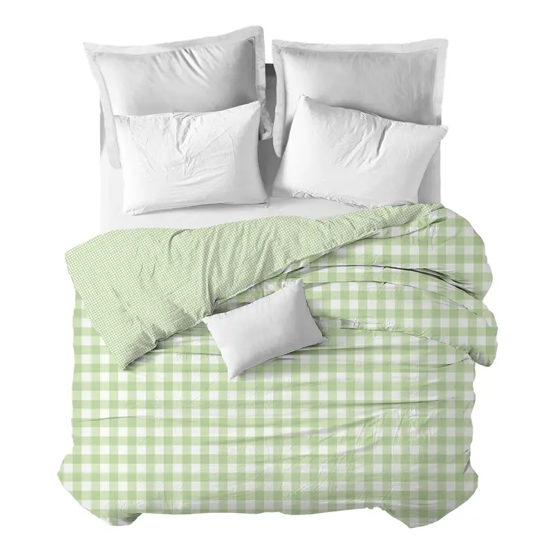 Funda nórdica Vichy Verde Pistacho