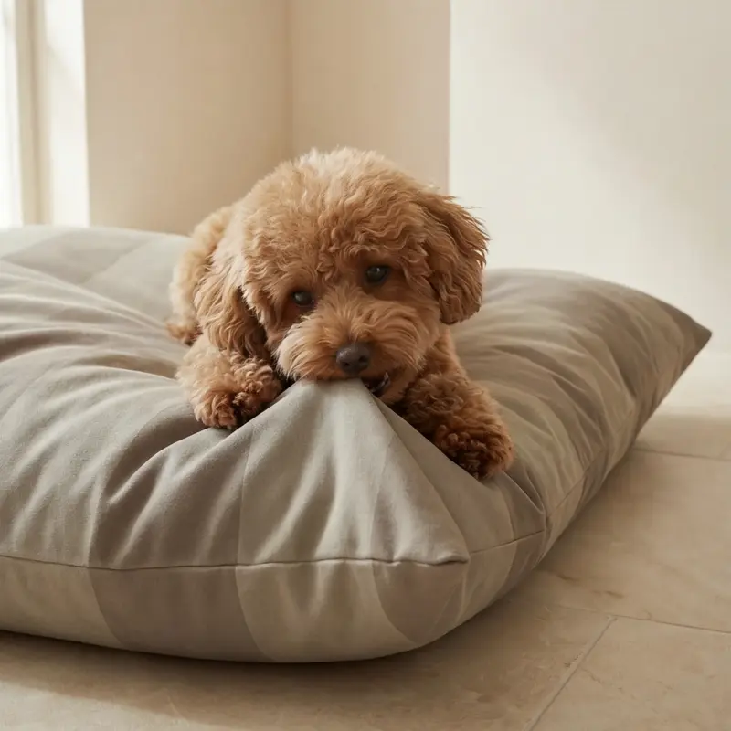 Funda para cama de mascota antimanchas Romani Marron