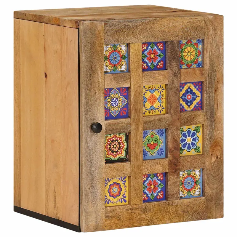 Gabinete Colgante de Baño con puerta Natural 38 x 33 x 48 cm