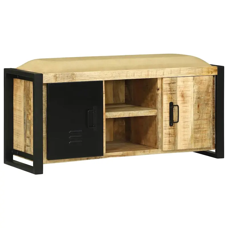 Gabinete de banco Marrón Madera maciza de Mango