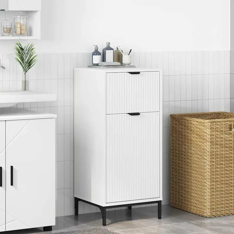 Gabinete de Baño 39,5 x 36 x 88 cm Madera contrachapada & Metal
