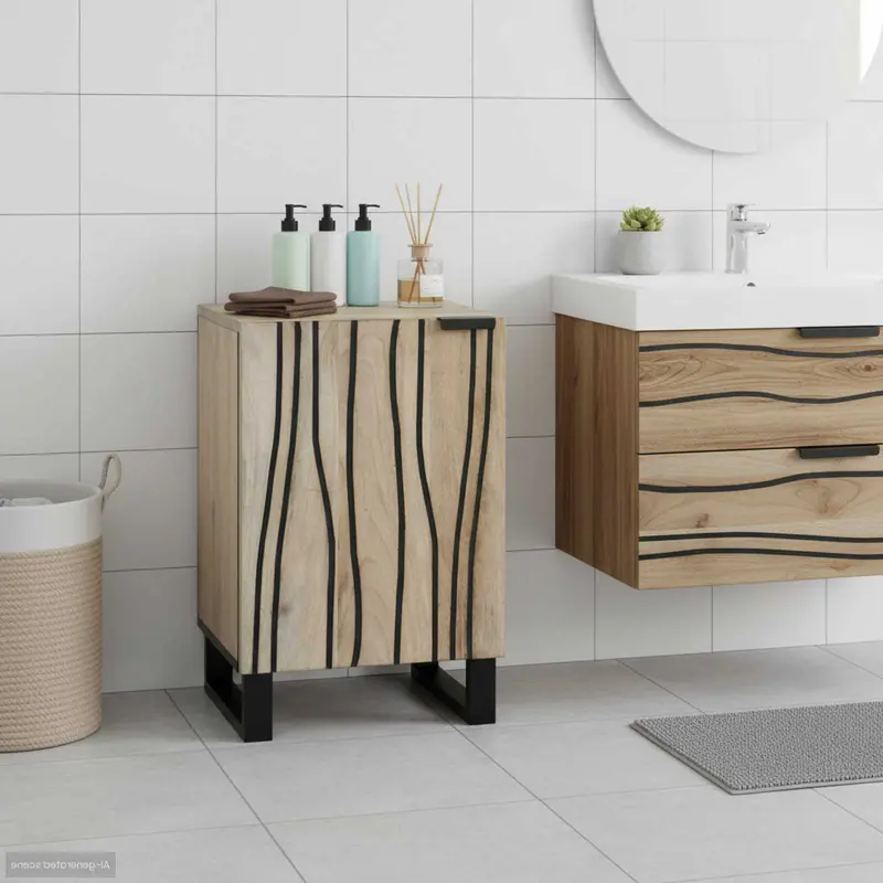 Gabinete de Lavabo para Baño con estante 38 x 33,5 x 58 cm