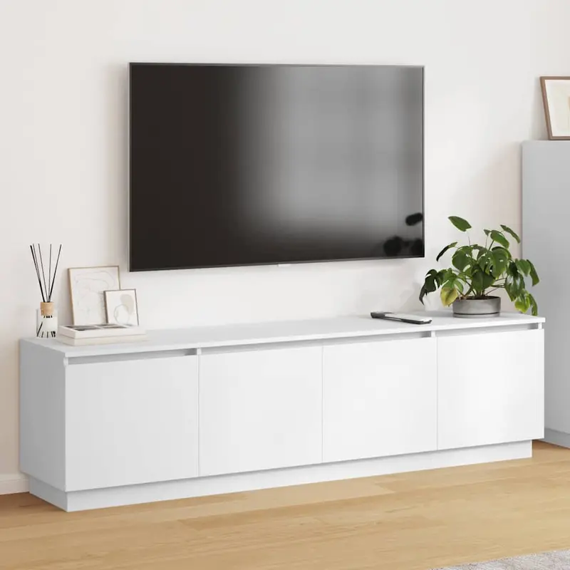 Gabinete de TV con LED 180 x 38 x 49 cm Madera contrachapada