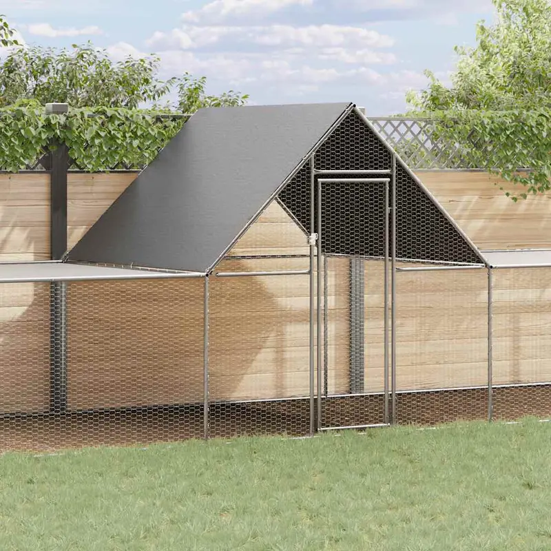 Gallinero acero galvanizado 10x2x2 m