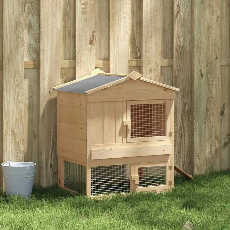 Gallinero Marrón 75 x 60 x 89 cm Madera de pino macizo