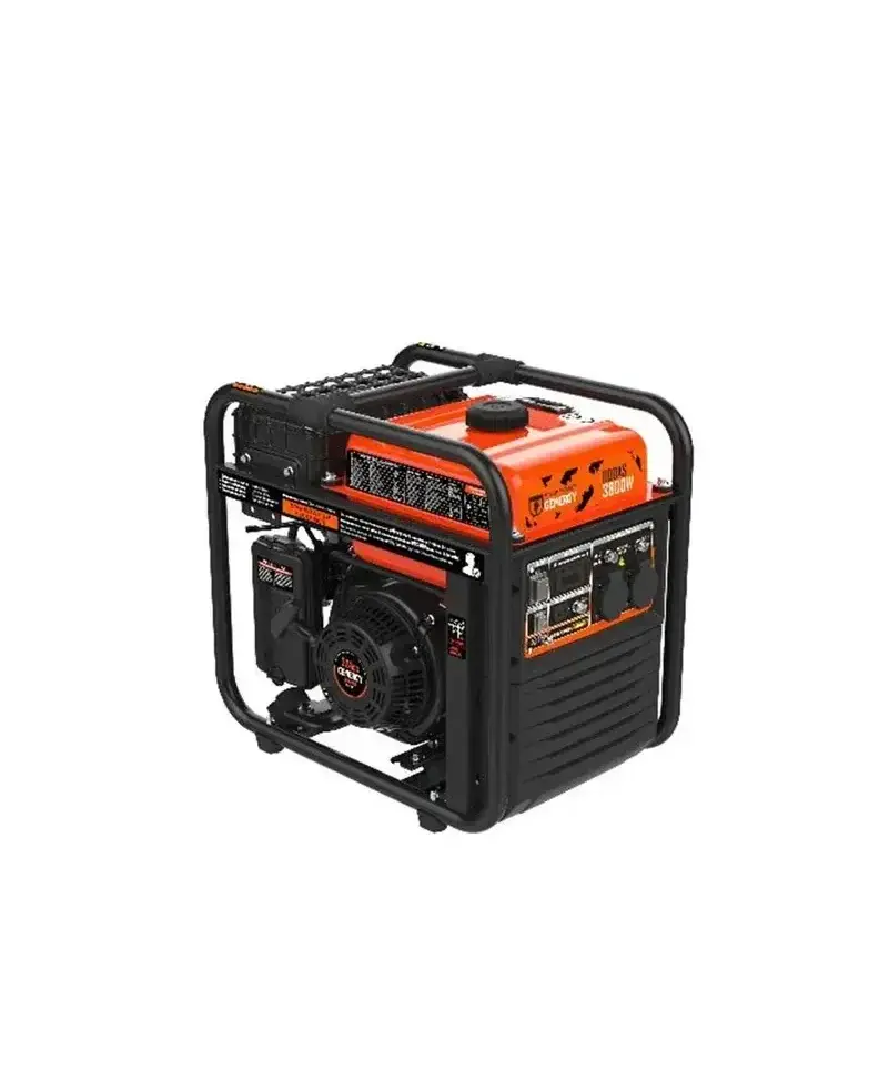 Generador Eléctrico Monofásico abierto con motor de 3 8 kW de 4 tiempos Rodas Genergy