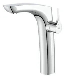 Grifo alto con monomando para lavabo con acabado cromado Insignia Roca