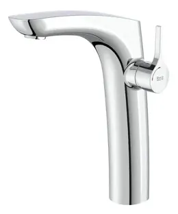 Grifo alto para lavabo con monomando y acabado cromado Insignia Roca