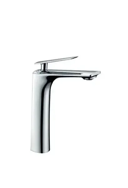 Grifo alto para lavabo de diseño moderno fabricado en latón con un acabado cromado Escocia de Imex