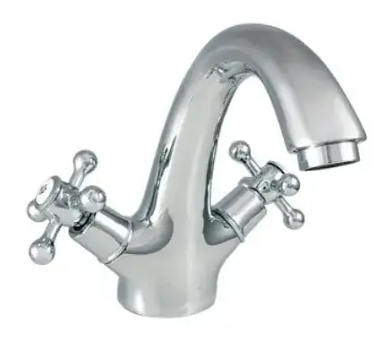 Grifo bimando para lavabo de instalación sobre encimera en acabado cromado ÉPOCA Källa