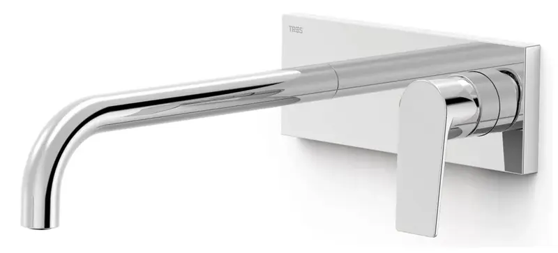 Grifo con monomando empotrado para baño con caño de instalación Project Tres