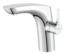 Grifo con monomando lateral de lavabo con acabado cromado Insignia Roca