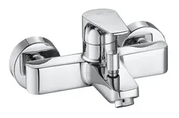 Grifo de bañera ducha para instalación empotrada con acabado cromado Atlas Roca