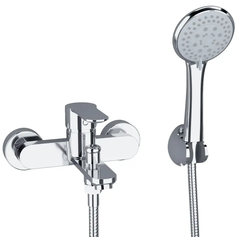 Grifo de bañera ducha redondo monomando cromado Viar de Valaz