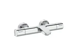 Grifo de bañera y ducha termostático con inversor y acabado cromado T 500 Roca