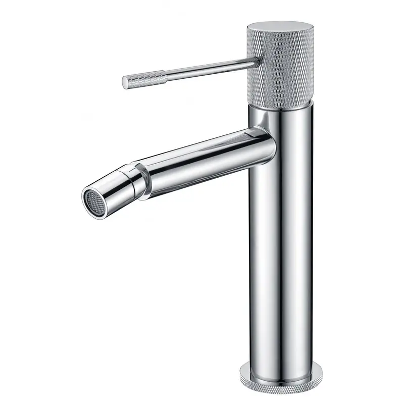Grifo de bidé monomando caño recto cromado maneta luxury Casares de Valaz