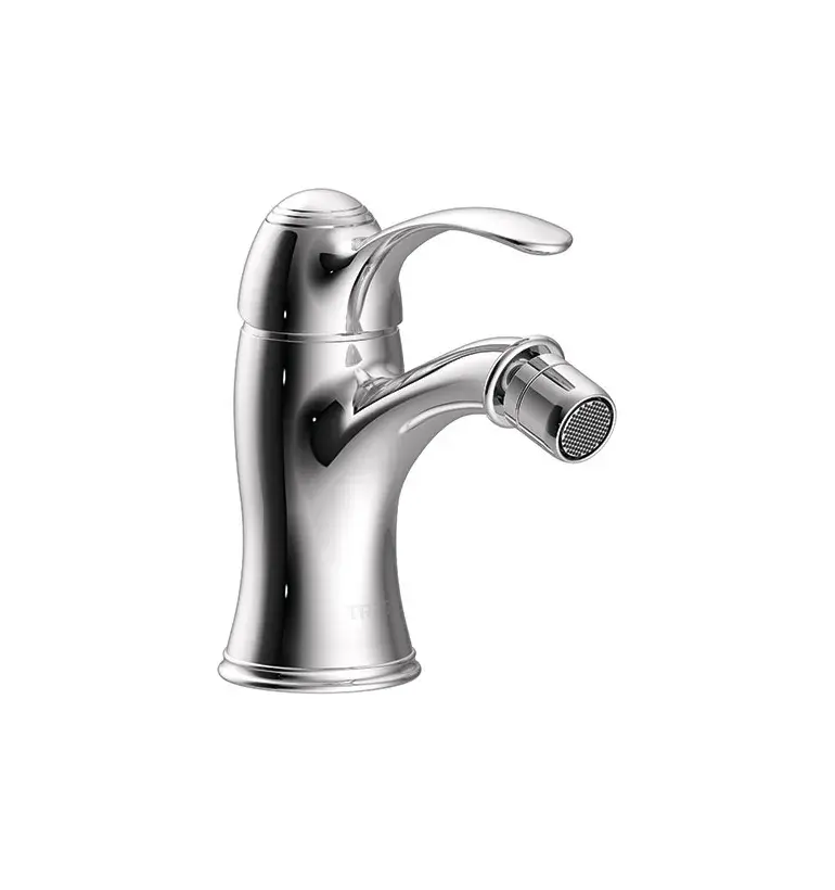 Grifo de bidé monomando vertical con rótula orientable y acabado cromado CLASIC TRES