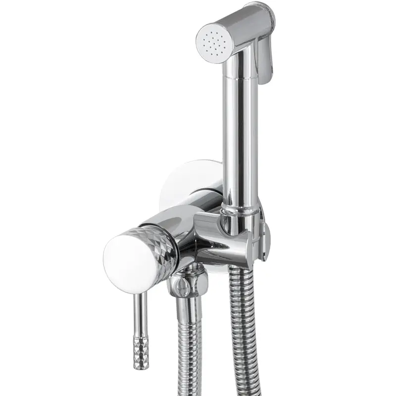 Grifo de bidet empotrado redondo cromado con maneta luxury Ofin de Valaz