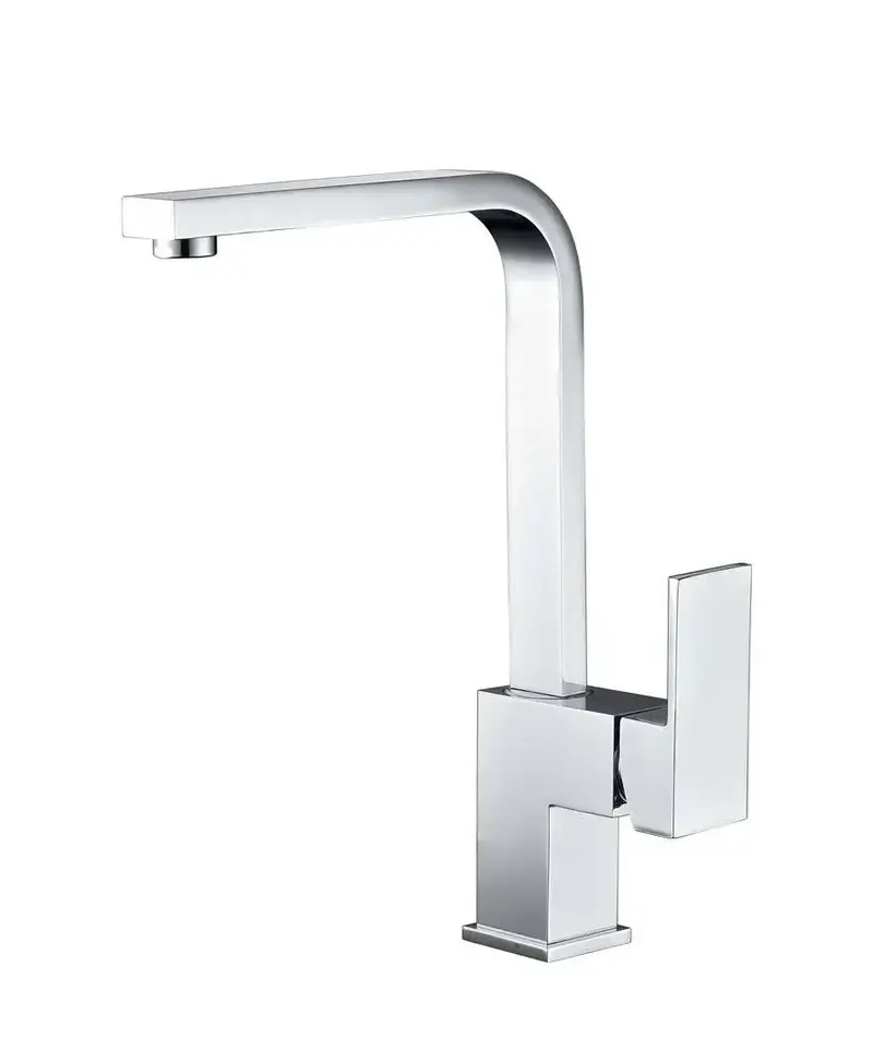 Grifo de cocina monomando con caño alto rectangular con acabado cromado Cox de Imex