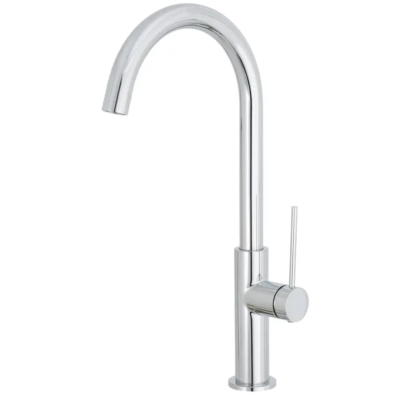 Grifo de cocina monomando con caño giratorio en cromado Flumen de Valaz