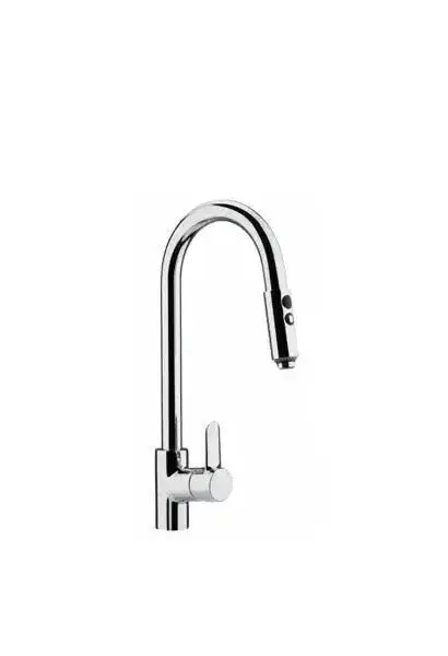 Grifo de Cocina Monomando con Teleducha Torus Unisan - Caño Extraíble y Ahorro de Agua