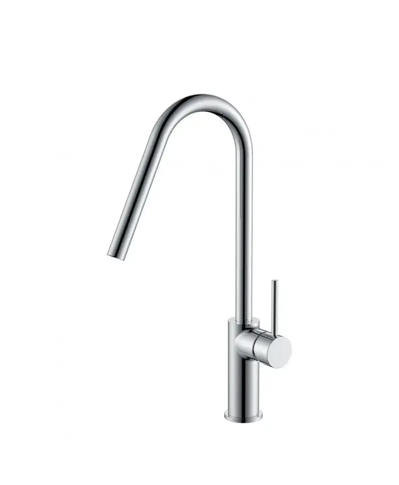 Grifo de cocina monomando de caño alto fabricado en latón acabado cromado Kenia de Imex