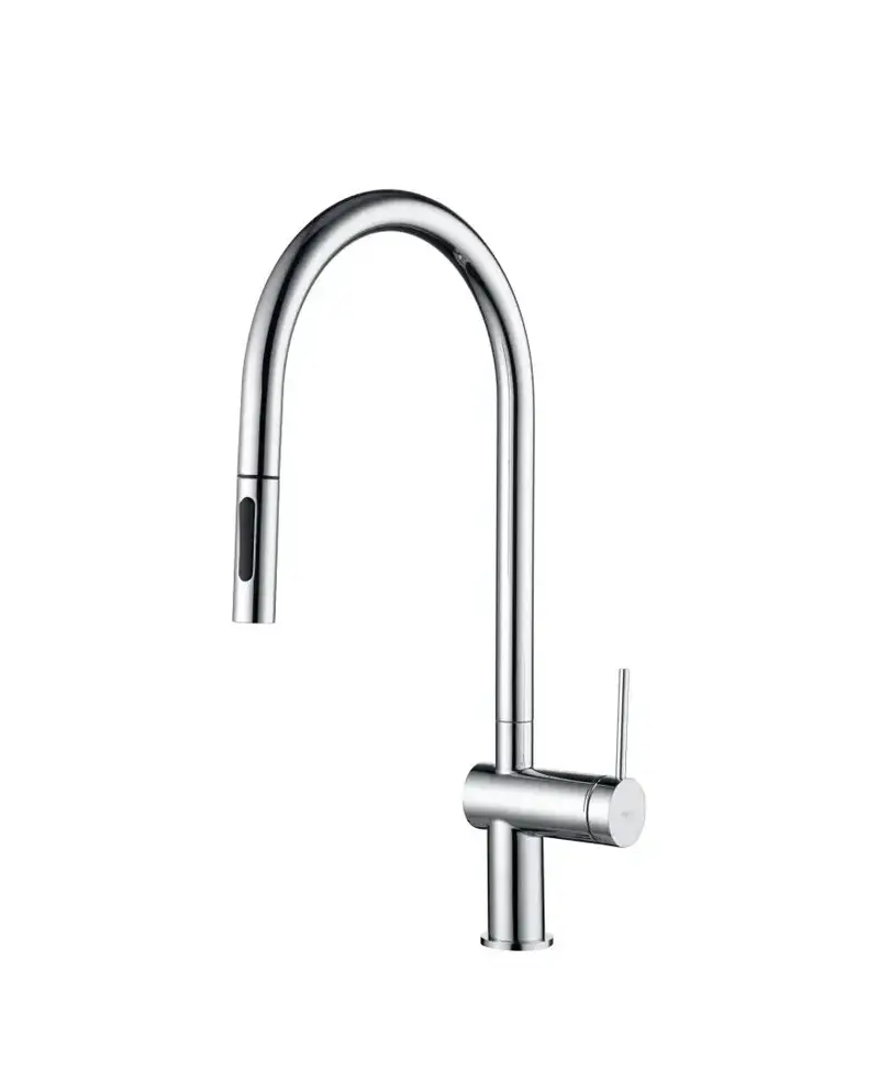 Grifo de cocina monomando extraíble con difusor doble jet de acabado cromado Berna de Imex