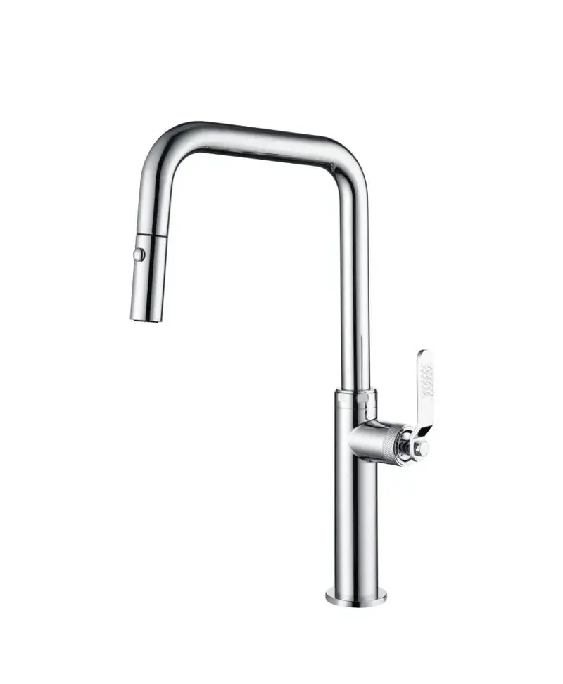Grifo de cocina monomando extraíble con difusor doble jet de acabado cromado Niza de Imex