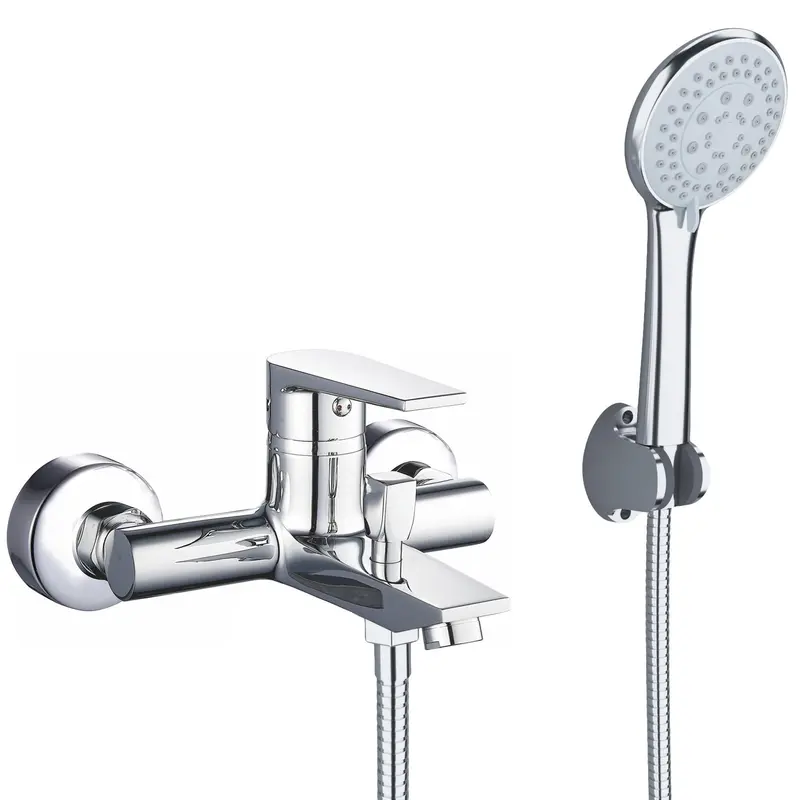 Grifo de ducha y bañera monomando cromado con diseño elegante Magro de Valaz
