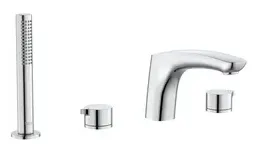 Grifo de instalación sobre repisa de baño ducha con acabado cromado Insignia Roca
