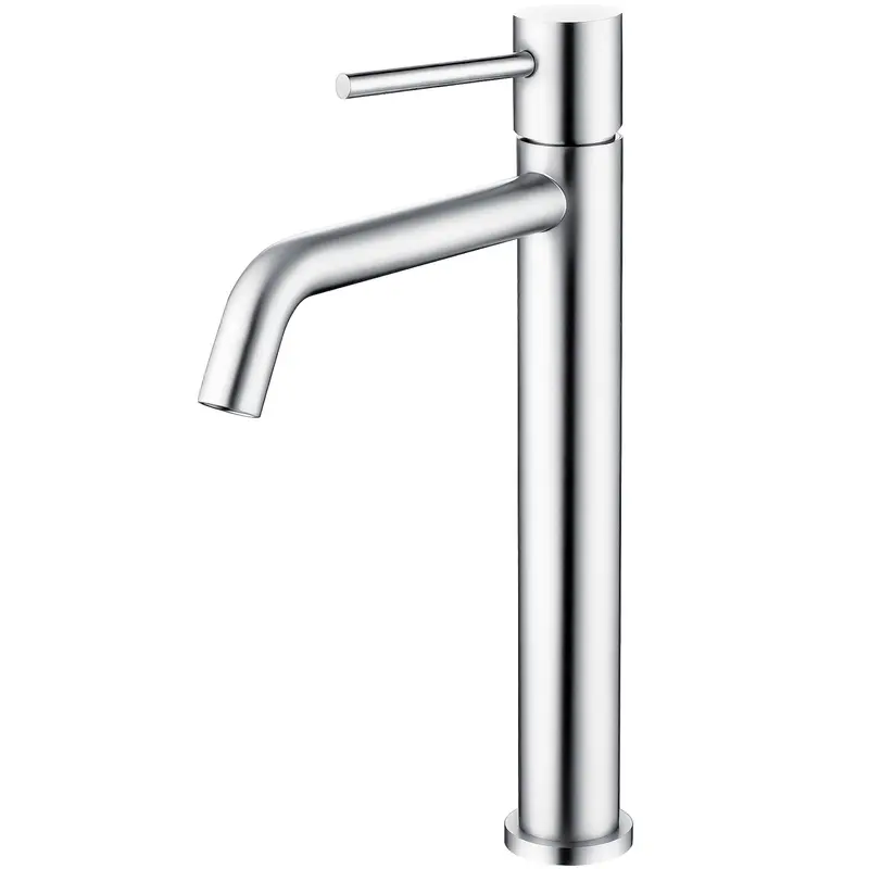 Grifo de lavabo alto para pica monomando redondo en cromado Ebro de Valaz