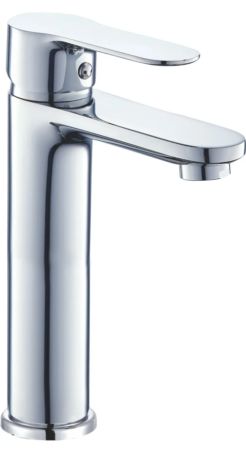 Grifo de lavabo alto para pica monomando redondo en cromado Viar de Valaz