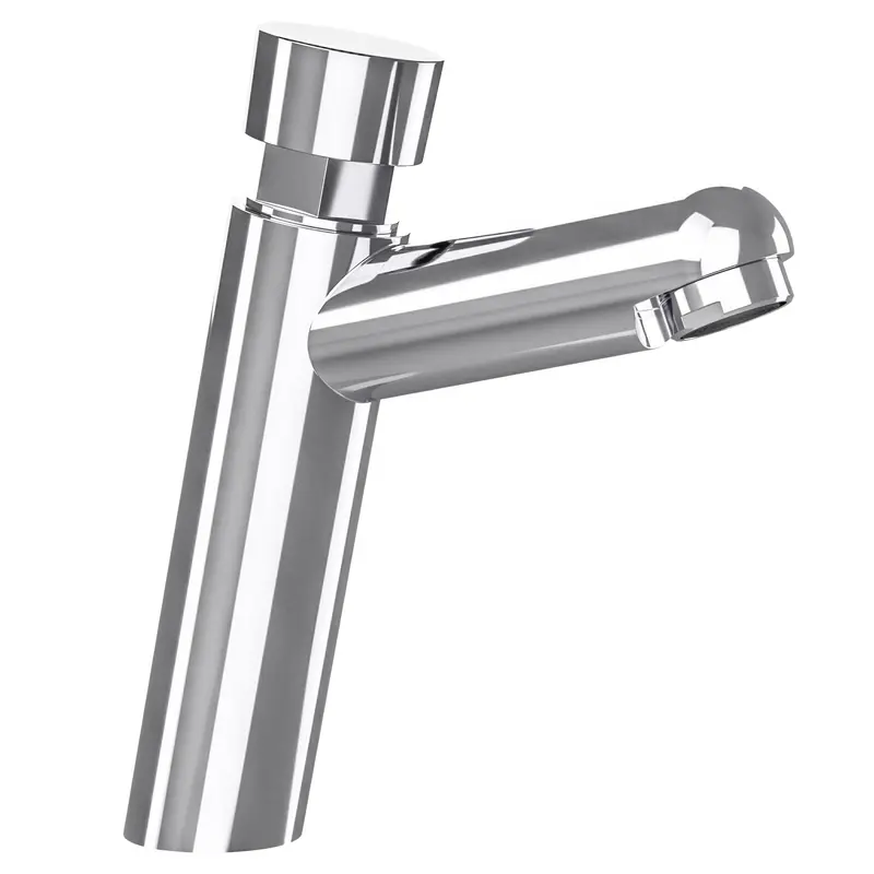Grifo de lavabo con pulsador temporizador en cromado Navia de Valaz