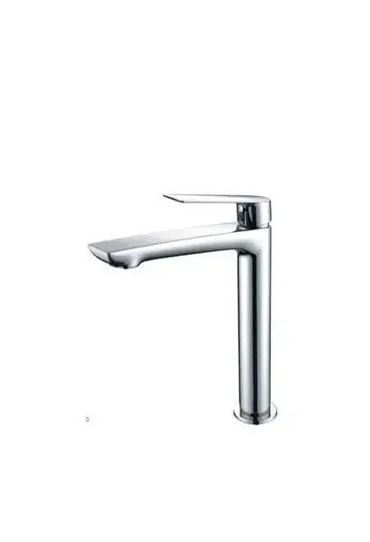 Grifo de lavabo de caño alto con un diseño moderno fabricado en latón cromado de Imex