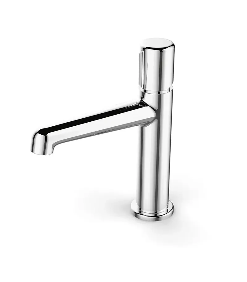 Grifo de lavabo de latón con acabado cromado sobre encimera Tivoli Kassandra