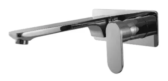 Grifo de lavabo empotrado de latón con acabado cromado Legend Källa