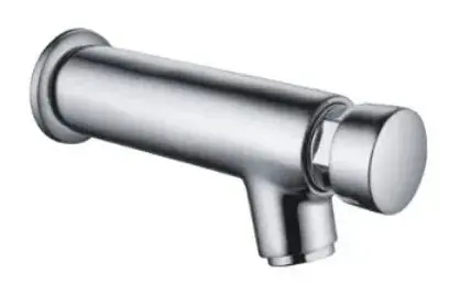 Grifo de lavabo frontal temporizado de latón con acabado cromado Källa