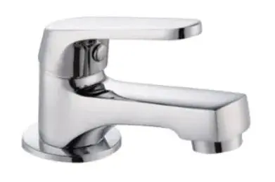 Grifo de lavabo hecho de latón con acabado cromado One Källa