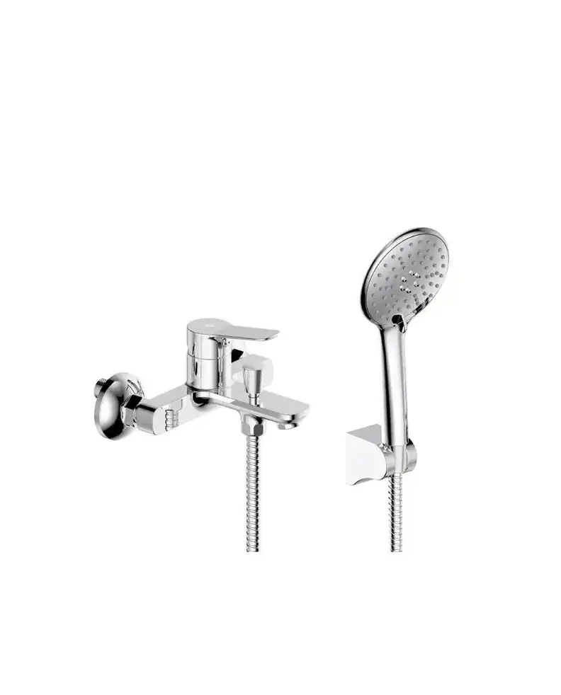 Grifo de lavabo monomando caño alto fabricado en latón con acabado en color blanco Rhio de GME